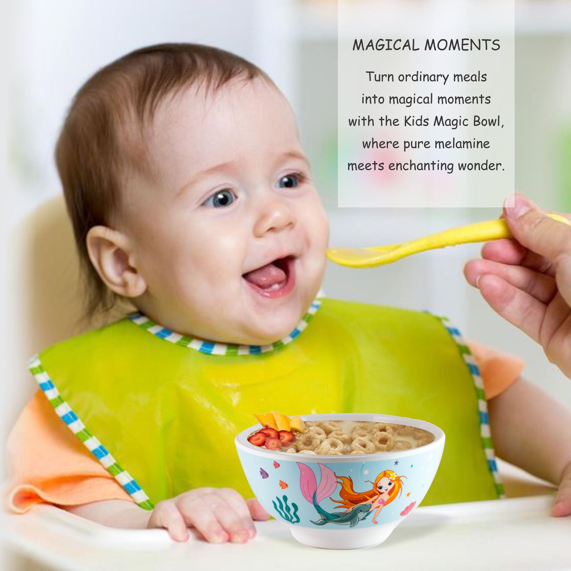 Stehlen Kids Dinnerware Bowl- Aqua Tales