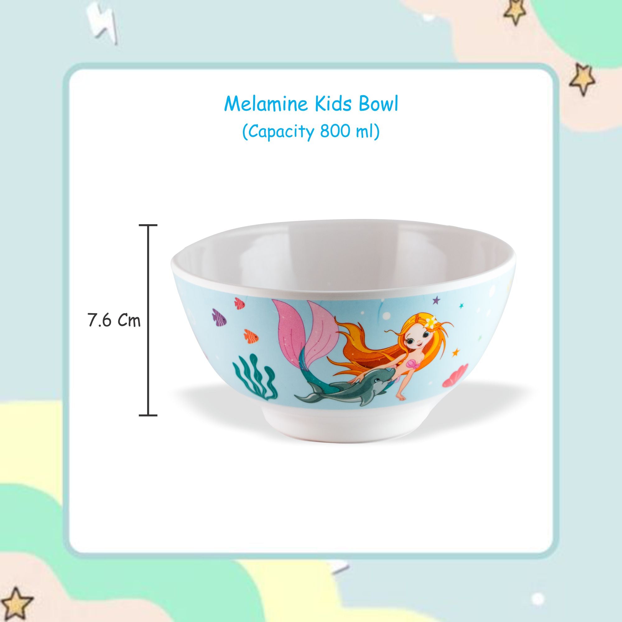 Stehlen Kids Dinnerware Bowl- Aqua Tales