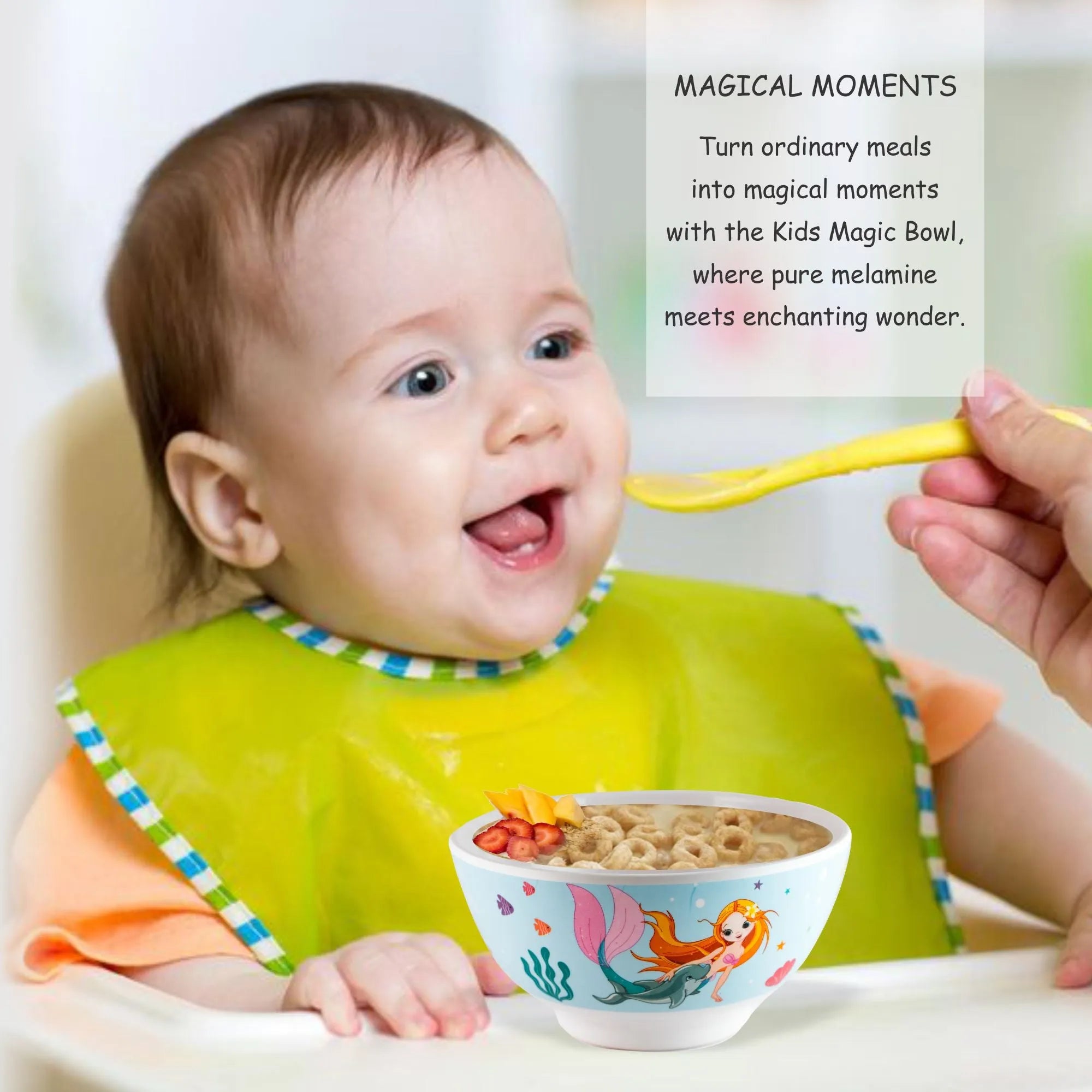 Stehlen Kids Dinnerware Bowl- Aqua Tales