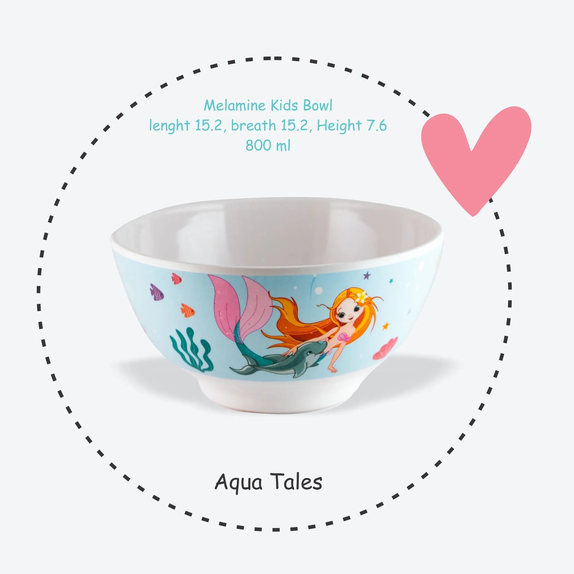 Stehlen Kids Dinnerware Bowl- Aqua Tales