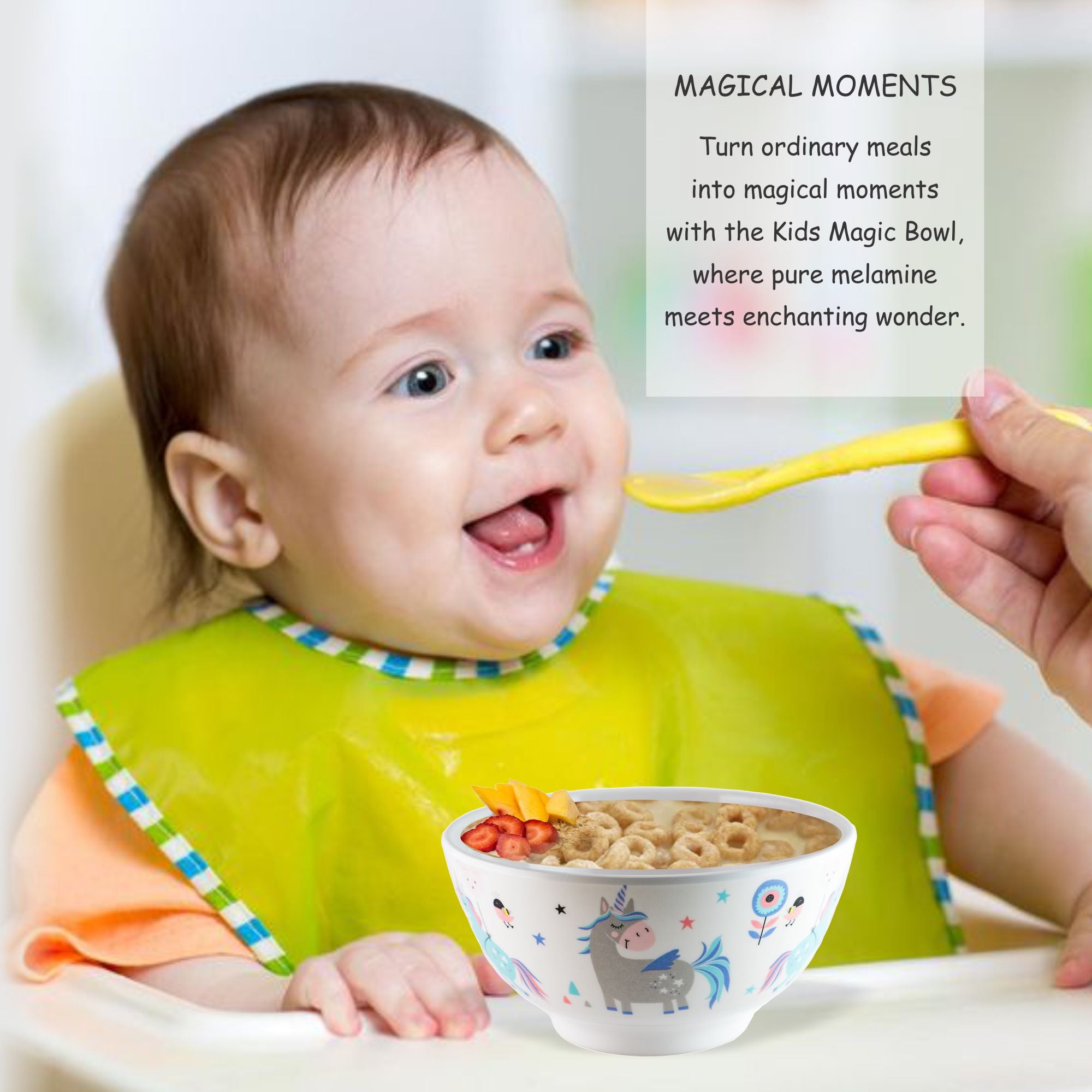 Stehlen Kids Dinnerware Bowl-Blue Unicorn