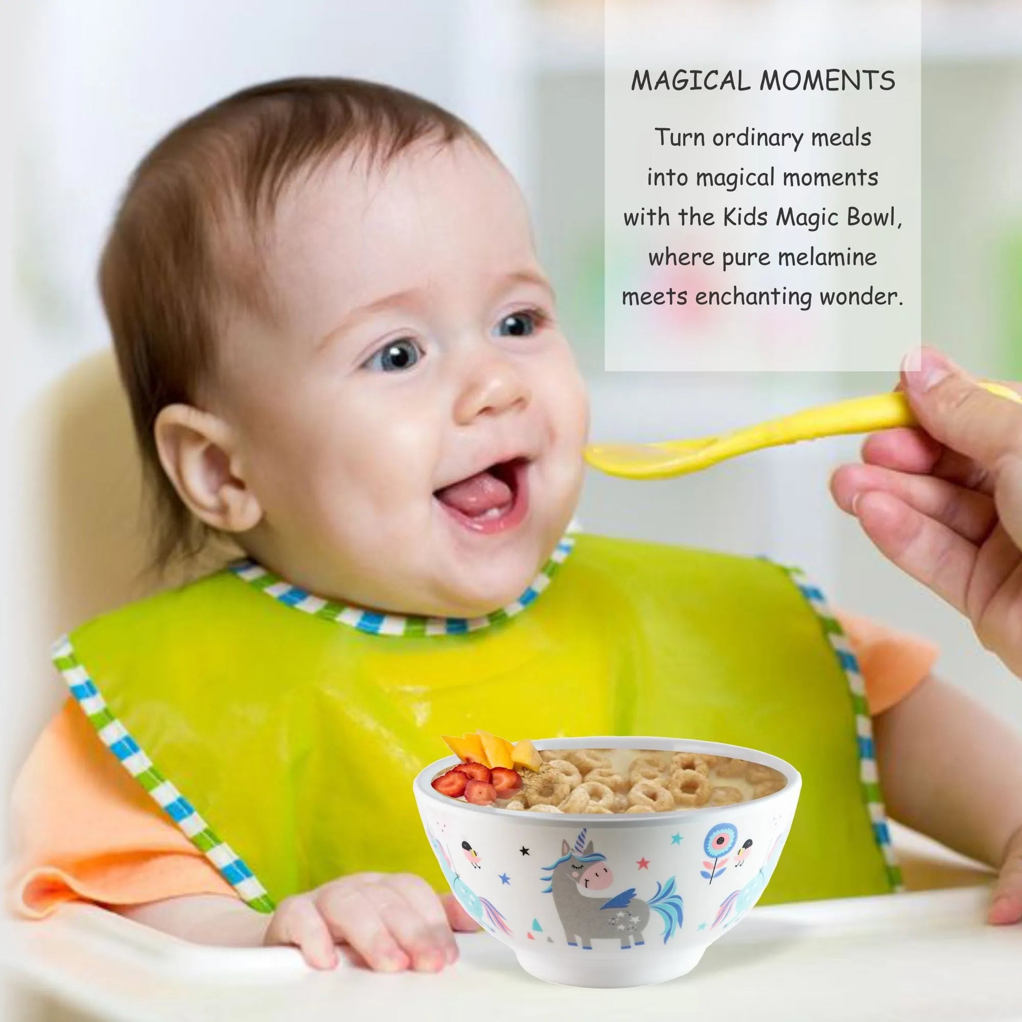 Stehlen Kids Dinnerware Bowl-Blue Unicorn