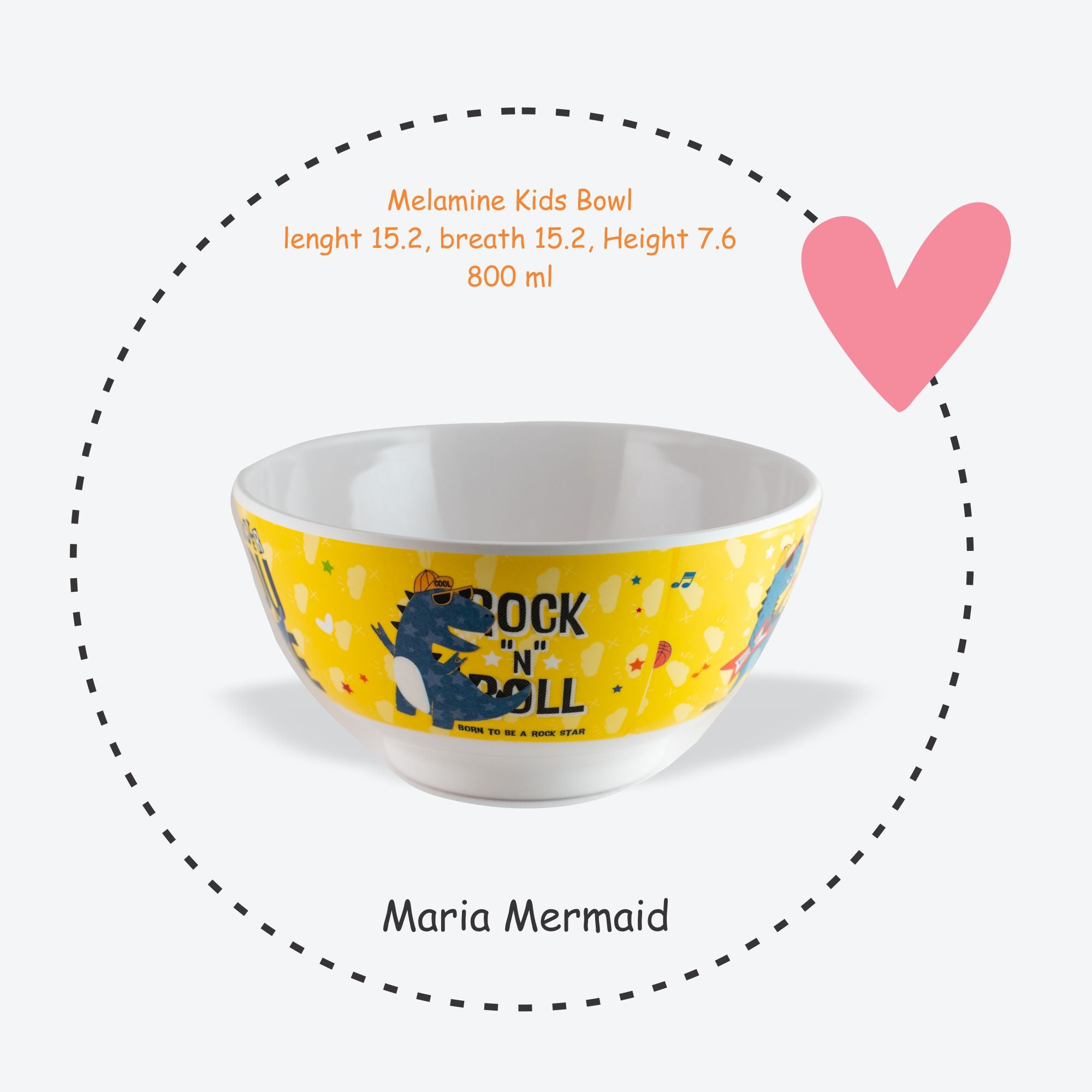 Stehlen Kids Dinnerware Bowl- Maria Mermaid