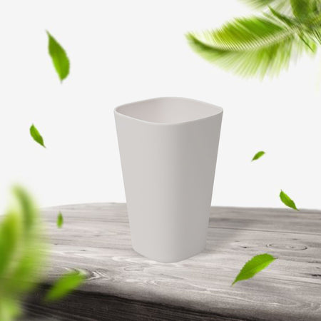 Stehlen 100% Pure melamine Square Tumbler Dishwasher safe, FDA Approved, Heat resistant upto 140 degrees, Elegant, Durable, and Versatile for Every Occasion -White