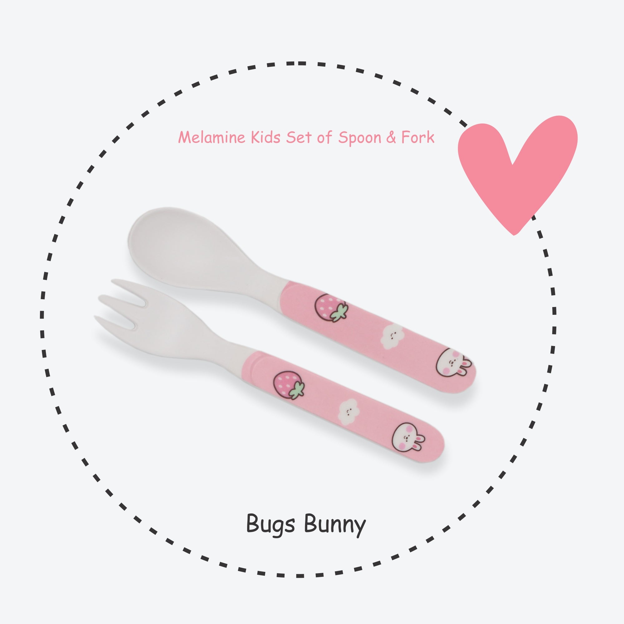 2-Piece Kids Feeding Set (Spoon and Fork)- Bugs Bunny