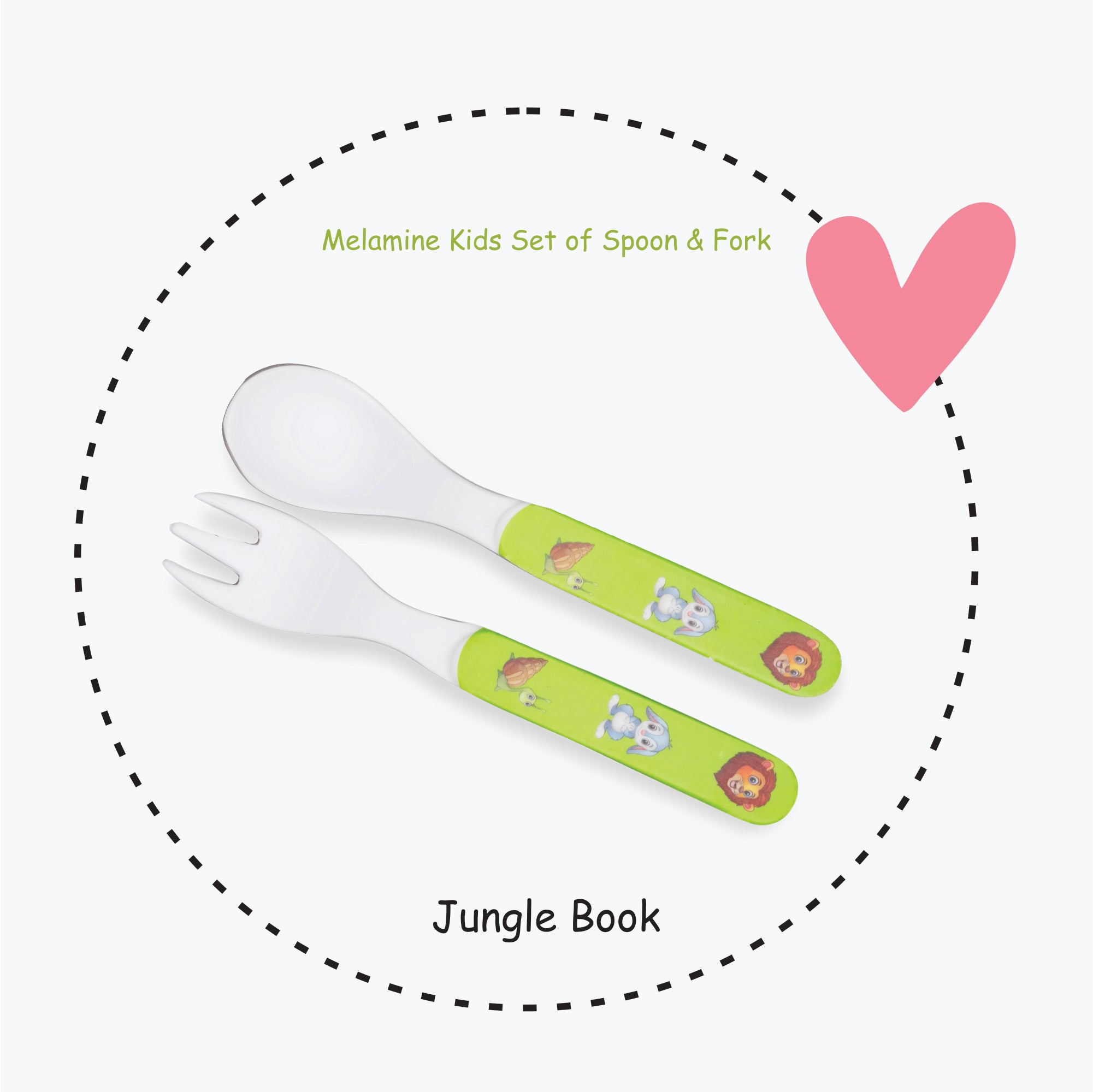 2-Piece Kids Feeding Set (Spoon and Fork)- Jungle Book