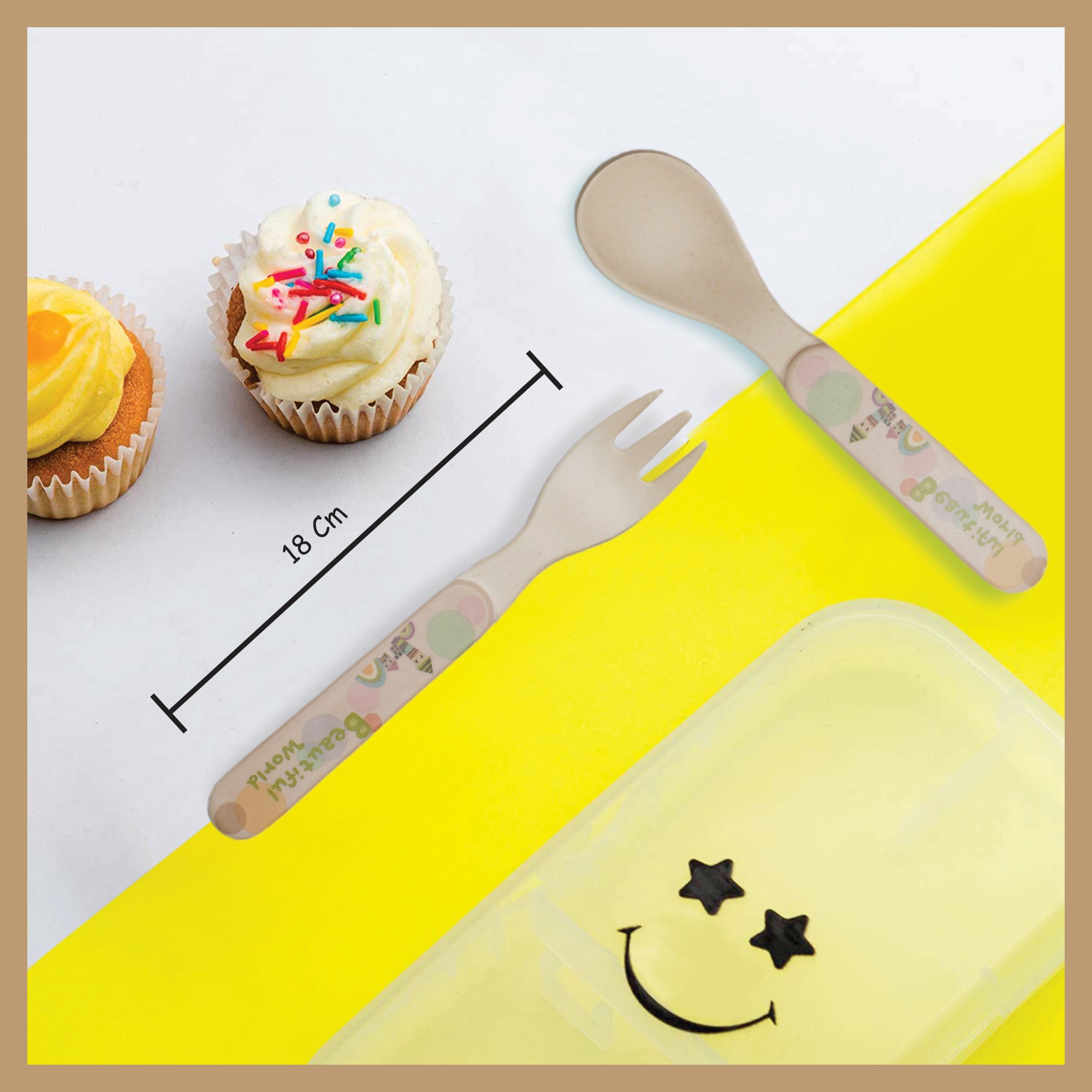 2-Piece Kids Feeding Set (Spoon and Fork)- Beautiful World