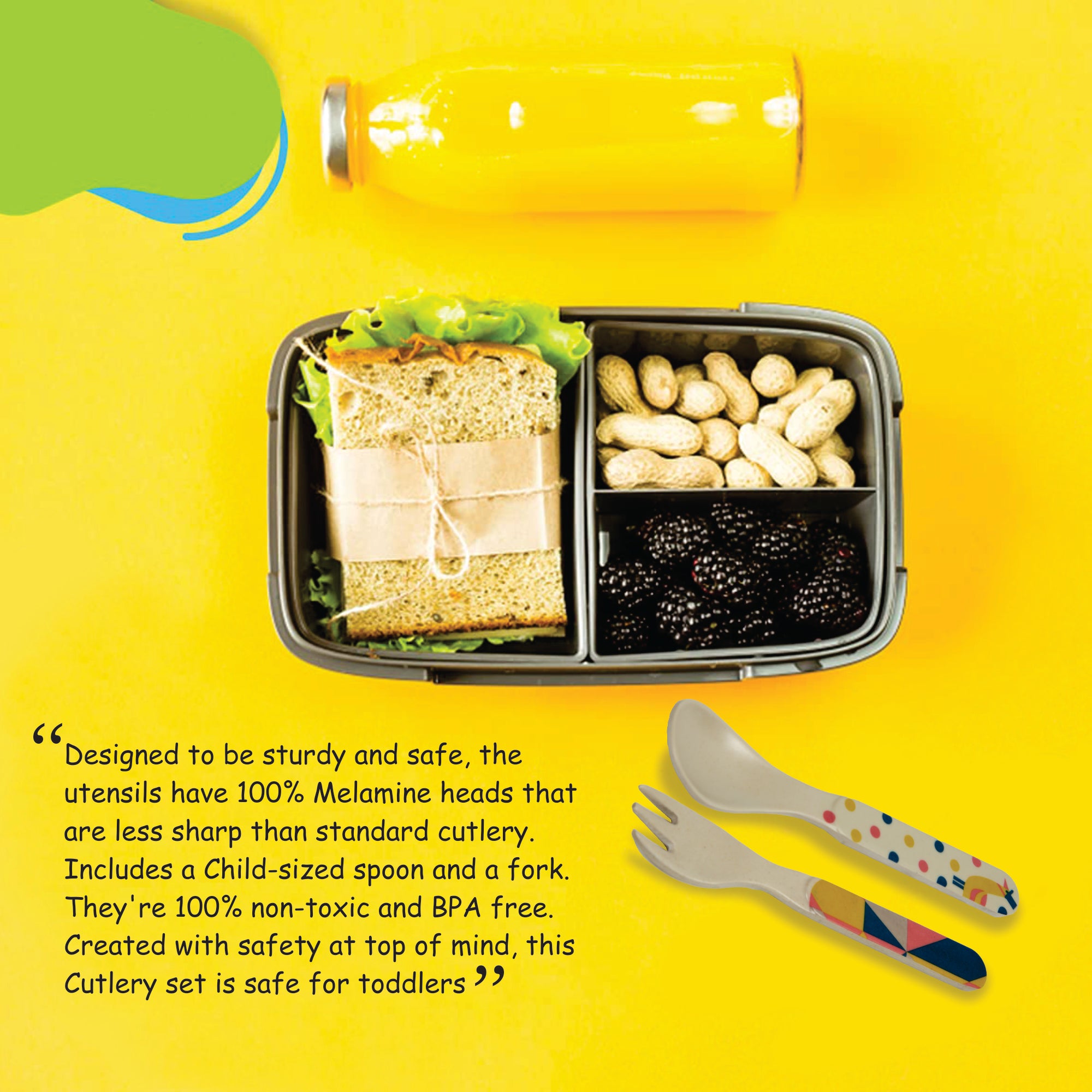 2-Piece Kids Feeding Set (Spoon and Fork)- Kukoo The Horsemen